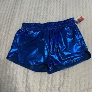 NWT Shiny Blue Women's Shorts